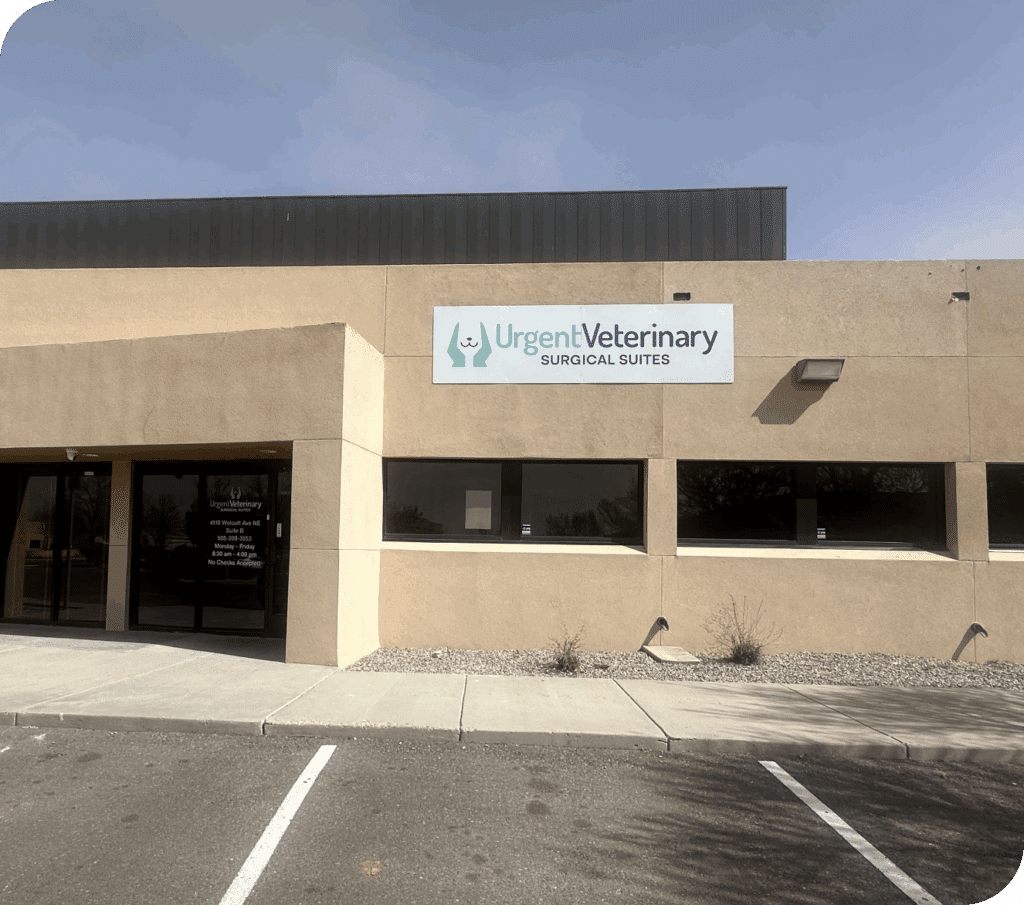 Exterior of Urgent Veterinary Surgical Suites Building
